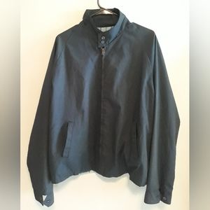 Vintage OAKBROOK SPORTSWEAR Navy Men's Zip Front Jacket 1960s SEARS Size 46 Long